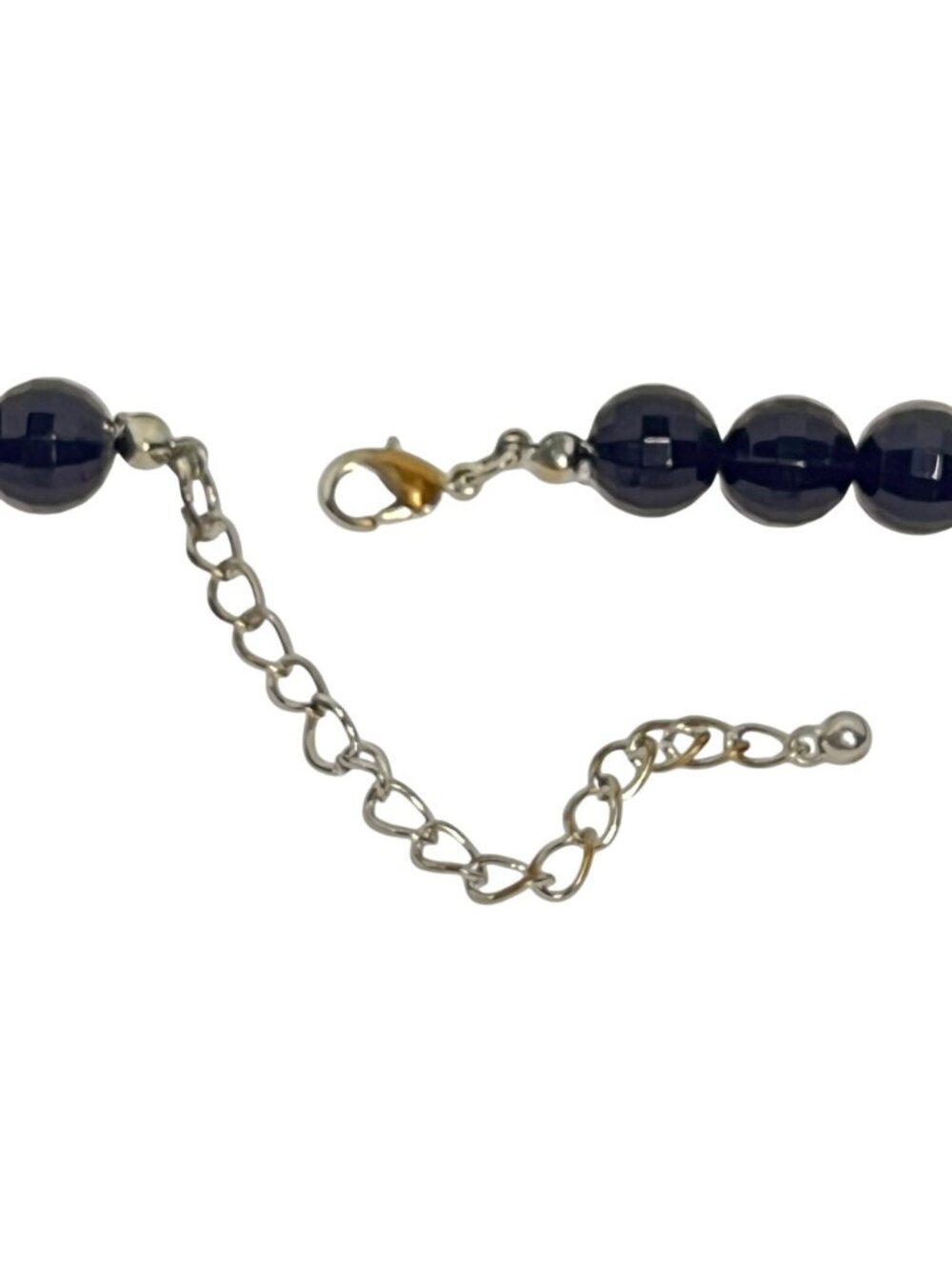 Black And Clear Bauble Statement Necklace (6329) - Picture 6 of 6